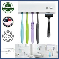 Mildew Resistant Toothbrush Holder with Wall Mount for Easy Access and Storage