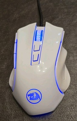 RedDragon 7200 DPI WIRED GAMING MOUSE Optical RGB Griffin  M602AW-RGB White