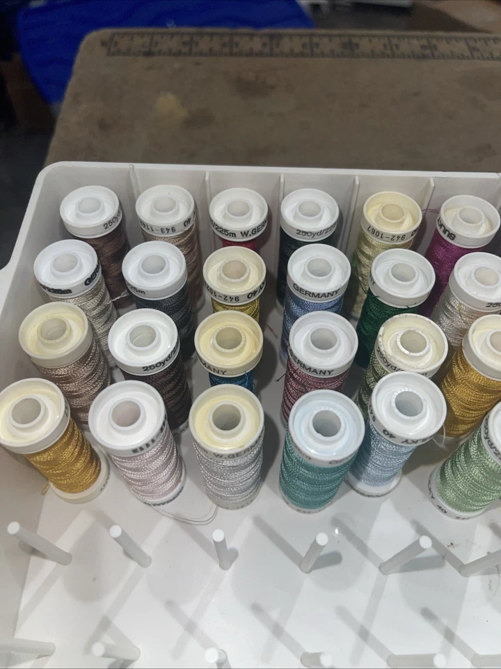 Lot of 96 Spools of SULKY 40 Rayon Thread 942 943 New & Partial with Carry Case - Image 3 of 4