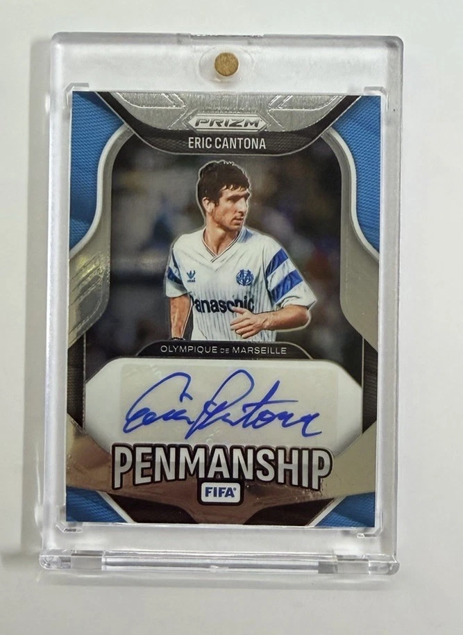 Eric Cantona 直筆サイン入り限定アートプリント Eric Cantona Soccer Autographed Sports Trading Cards & Accessories