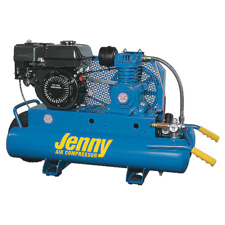 Jenny C6hga-8P Gas Air Compressor, 8 Gal. Tank, 6.5 Hp
