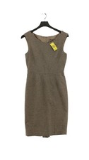Zara Basic Bodycon Midi Dress S in Brown