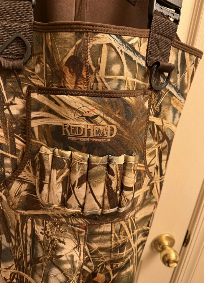 Red Head Extreme Chest Waders Boys sz 6 600g Thinsulate Ultra Camouflage - Image 2 of 4