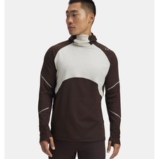 NWT Under Armour UA Halo Run Cold Weather Men's Balaclava Hoodie in Kona sz Med