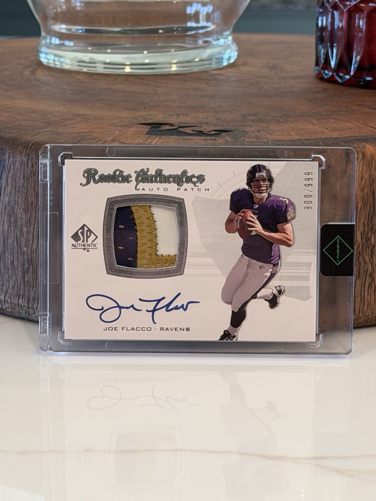 Joe Flacco SP Authentic #295 Autograph Patch