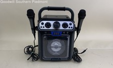 Singing Machine SML712BK Groove Cube Hype CDG Bluetooth Karaoke Machine - Tested