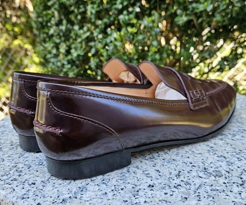 J. Crew Women Brown Patent Leather Penny Loafers Size : 8.5M - Picture 13 of 15