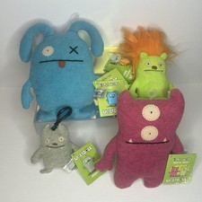 Uglydoll Plush Keychain Lot Old School Vintage Style Ox Bop Beep Jeero New Tags