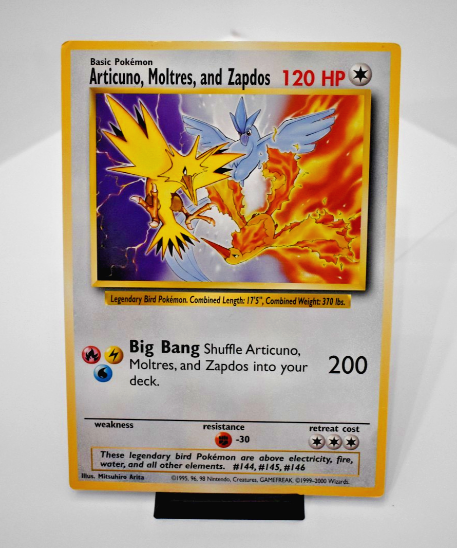 Articuno, Moltres, and Zapdos (Warner Bros. Promo) Jumbo Cards Regular for  sale online | eBay
