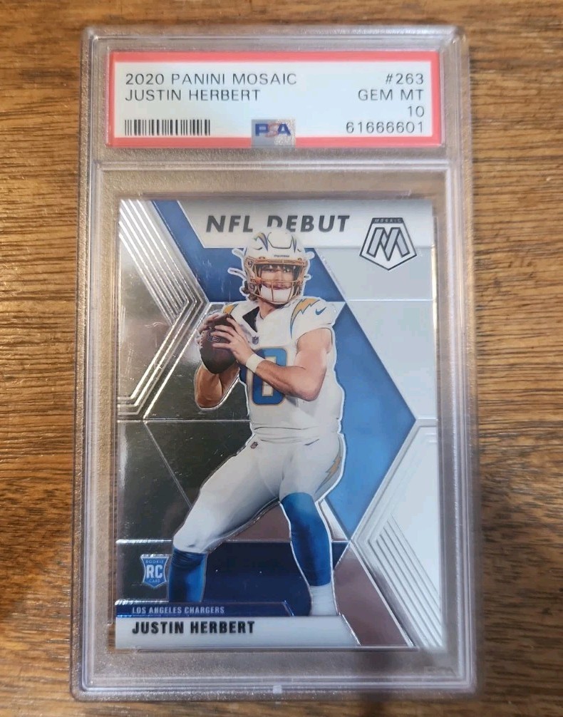 Justin Herbert Panini Mosaic #263 Base