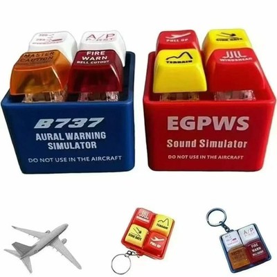 Pilot & Crew Alert Keychain EGPWS Warning Sound Simulator Bright Led Light 2025