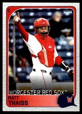 2026 Matt Thaiss Choice Minor League Rookie Card Wocester Red Sox. rookie card picture