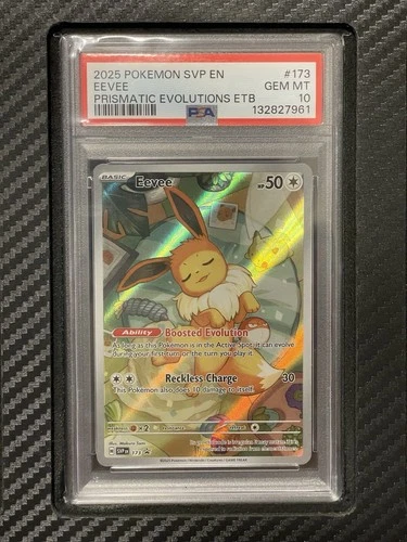 2025 PSA 10 Eevee #173 Prismatic Evolutions ETB Black Star Promo Pokemon TCG S&V