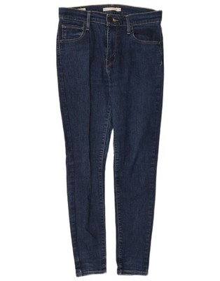 Levi's Damen 720 High Rise Super Skinny Jeans W28 L28 Blau Baumwolle BI11