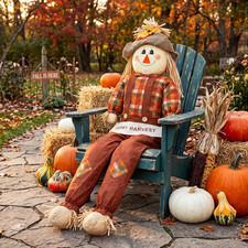 Shappy 60 Inch Large Scarecrow Fall Outdoor Porch Yard Garden Decoration