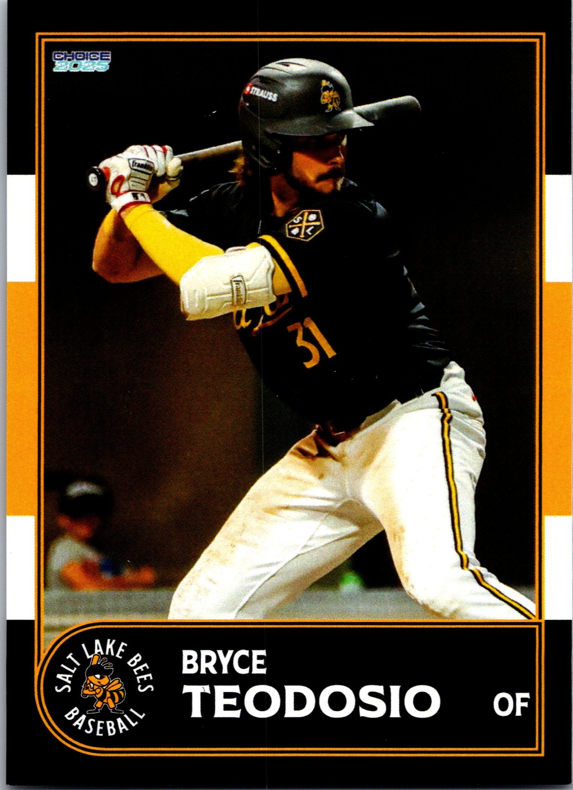 Bryce Teodosio 2025 Choice Salt Lake Bees #11 Salt Lake Bees