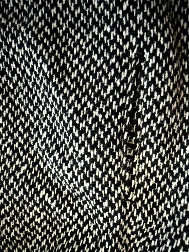 Casaco de lã da década de 1950 com colarinho de pele real feito em união ILGWU Mob Wives Glam casaco antigo - Imagem 4 de 4