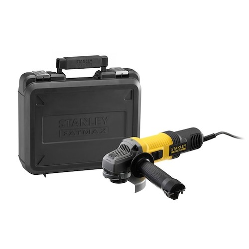 SMERIGLIATRICE ANGOLARE STANLEY FMEG210K 115mm 850W + custodia 240V - Foto 2 di 3