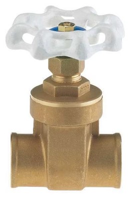 Milwaukee Valve UP668 1/2 Gate Valve, 1/2 In., Solder, Low Lead Brass