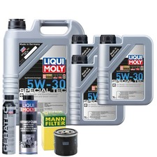 Motoröl 5W30 LIQUI MOLY 8L +MANN Ölfilter +Spülung +Cera Tec