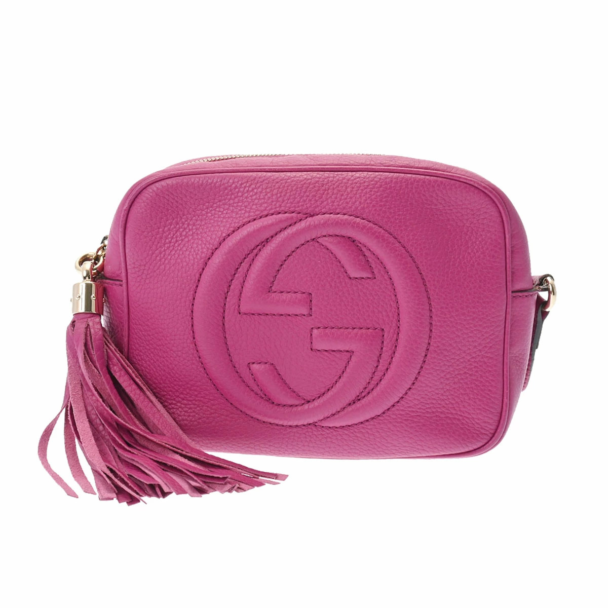 GUCCI SOHO バッグ GUCCI Soho Camera Bag Tassel Purple Leather Shoulder | eBay