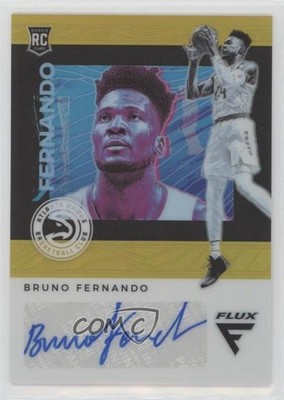2019 Panini Chronicles Flux Rookie Gold 6/10 Bruno Fernando #FR-BRF Auto RC 0c6