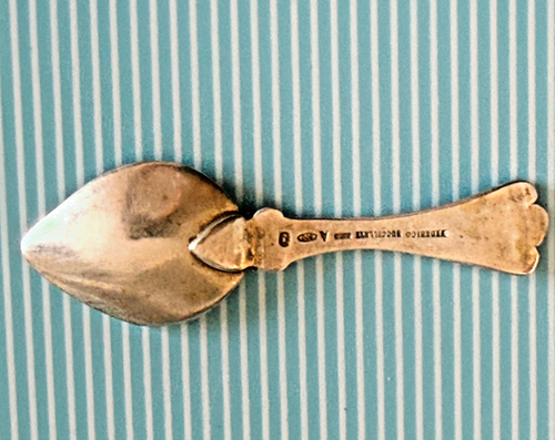 BEAUTIFUL RARE BUCCELLATI  800 SILVER SPOON, MASTER SALT / JAM- HAND MADE - Picture 3 of 14