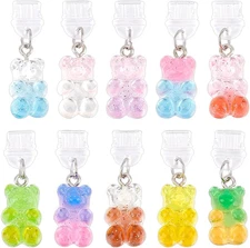 10Pcs Dust Plug Charm Type C anti Dust Plugs 1.4 Inch Long Mobile Dustproof Plug