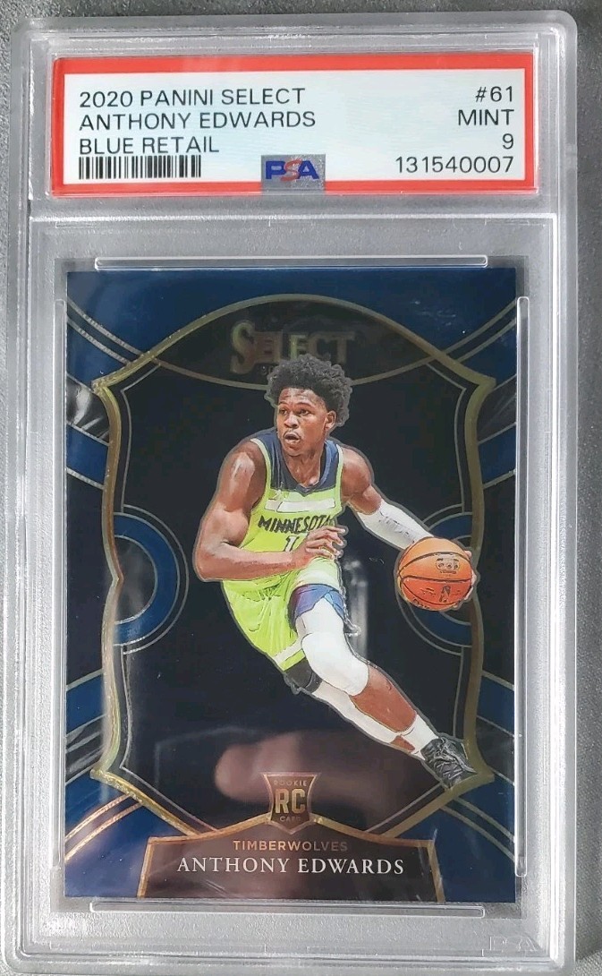 2020-21 Panini Select - Concourse Anthony Edwards #61 Blue (RC)