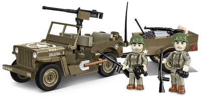 COBI JEEP WILLYS MB + TRAILER SET OF 200pcs 1:35 BUILDING BLOCKS BRICK NEW 3132