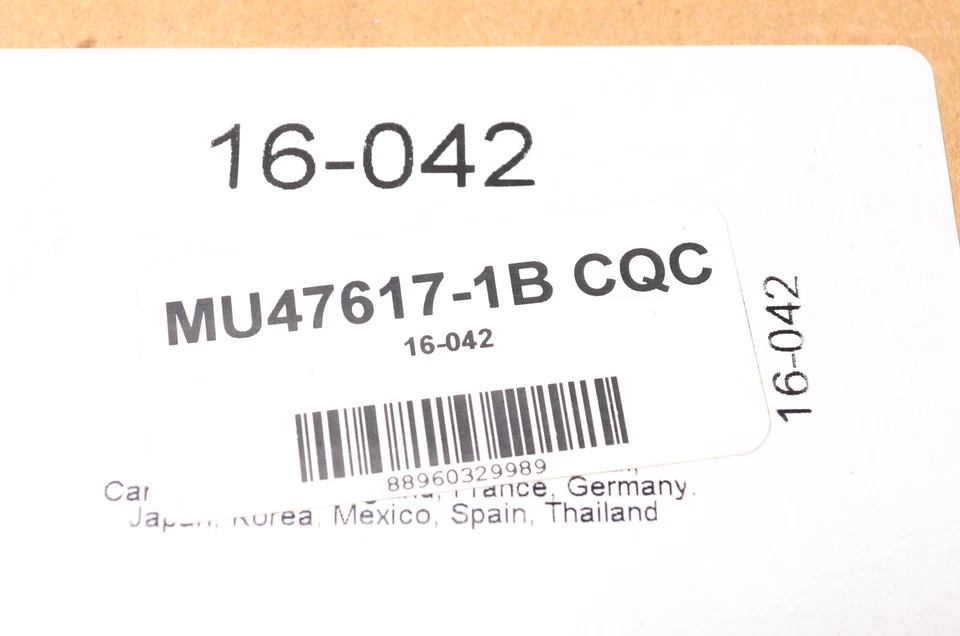 Carquest 16-042, MU47617-1B CQC Clutch Kit for Toyota Corolla 1980-1987 NOS - Изображение 3 из 3