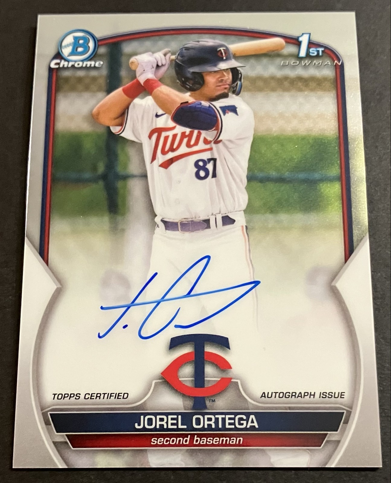 2023 Bowman Chrome - Prospect Autographs Jorel Ortega #CPA-JORT Auto Rookie