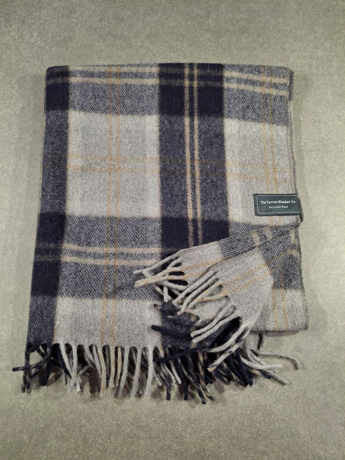 The Tartan Blanket Co Scarf Womens Lambswool Oversize Tartan Made in Scotland