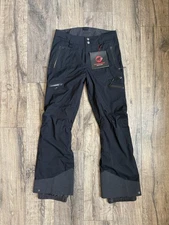 Mammut Stoney HS Black Snow Ski Pants with Zippered Pockets