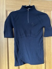 Samshield Premium Line Short Sleeve Top - Navy - Size S - New with Tags