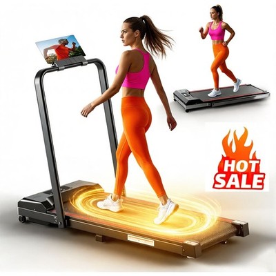 Walking Pad with Handle Bar, 2026 Upgrade Walking Pad Treadmill for Home 300LBS