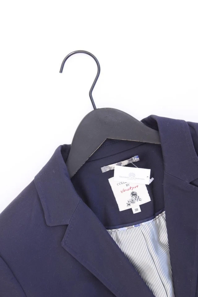 ✅ Second Life Fashion Jackpot Blazer für Damen Gr. 38, M blau aus Baumwolle ✅ - Bild 2 von 4