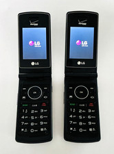 Lot of 2 Working LG-VN210 Verizon Flip Phones 256 MB w- Battery, Charging Cord