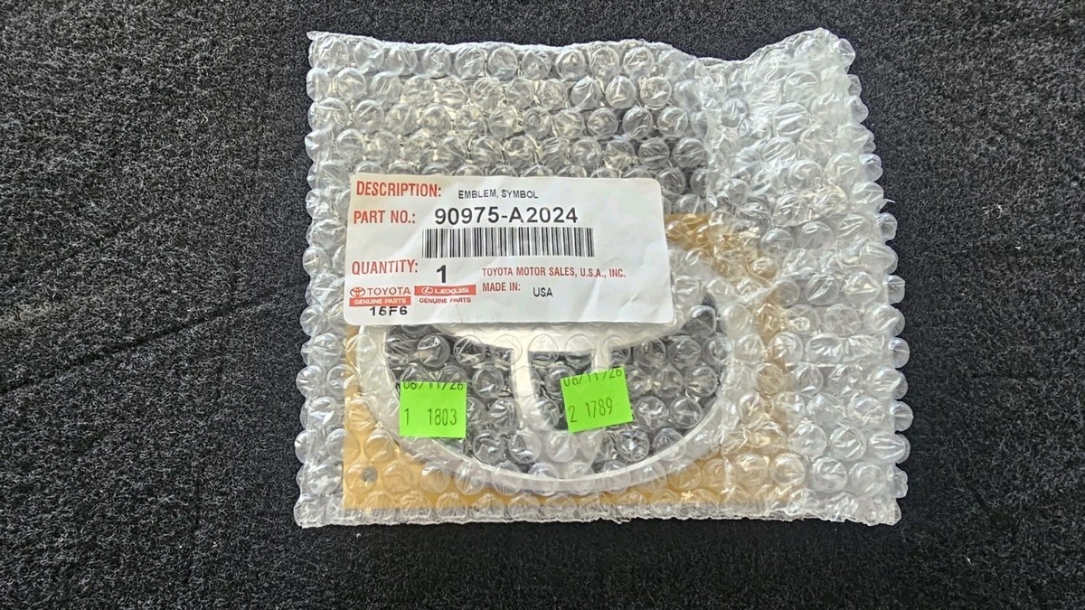 Genuine Toyota Emblem Symbol 90975-A2024 for sale online | eBay