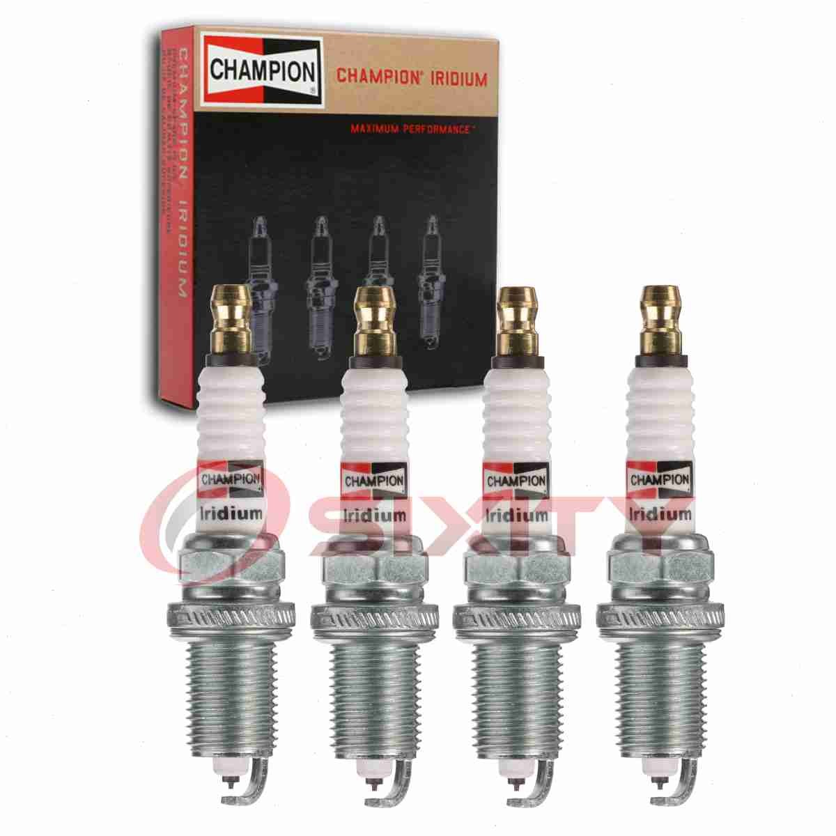4 pc Champion Iridium Spark Plugs for 2004-2008 Toyota RAV4 2.4L L4 Ignition vo