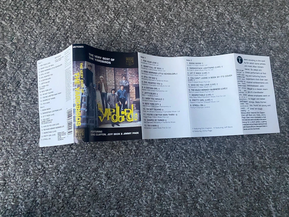 The Yardbirds Very Best Of Cassette- MCTC023 - Image 3 of 4