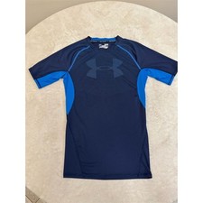 Under Armour Men's M Navy Blue Compression T-Shirt Short Sleeve