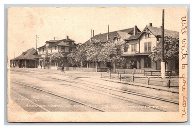 #ad FRISCO RAILROAD DEPOT amp; Harvey Hotel MONETT Missouri $19.99