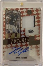 2021 Panini Legacy - Futures Patch Autographs RC Micah Parsons #FP-MP Ruby /100