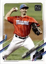 2021 Topps Update #US108 Cody Poteet Miami Marlins Rookie