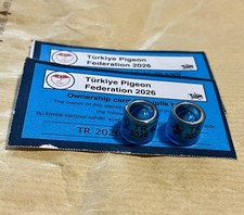 Türkei 2026 Brieftauben Ringe Pigeonrings Taubenringe