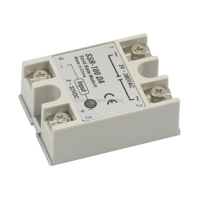 24V-380V 100A 250V SSR-100 DA Solid State Relay Module 3-32V DC To AC