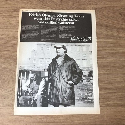 GUNS66 MAGAZINWERBUNG 12X9 JOHN PARTRIDGE JACKE & WESTE