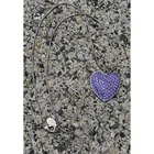 Kirks Folly Purple Crystal Pave’ Heart Necklace 18”