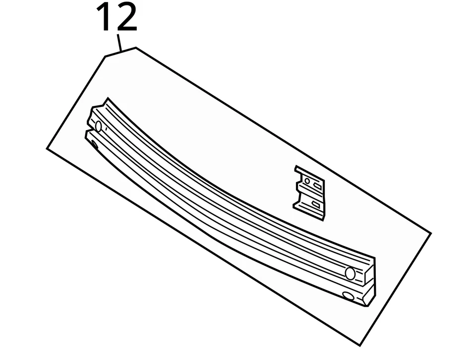 2008-2009 Ford Taurus X Rear Bumper Reinforcement 994373 Foto 3 de 3